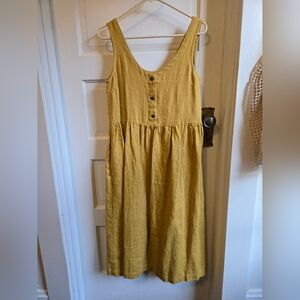 notPERFECTLINEN Mustard Yellow Linen Garment